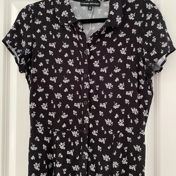 Catherine Malandrino Dresses & Skirts - Catherine Malandrino dress, black with white